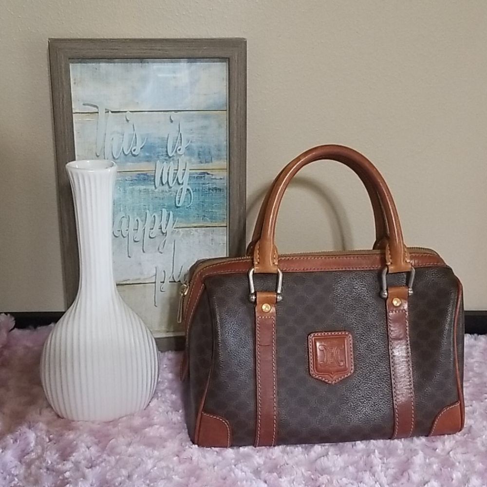 Celine Macadam boston small handbag